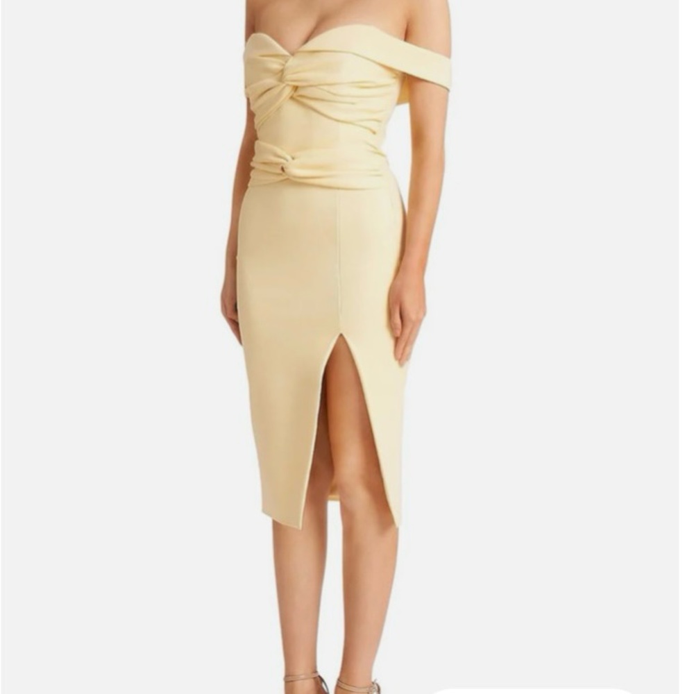 Lavish Alice Women's Hot Summer Evening Sexy Dress Sleeveless Yellow Size 6